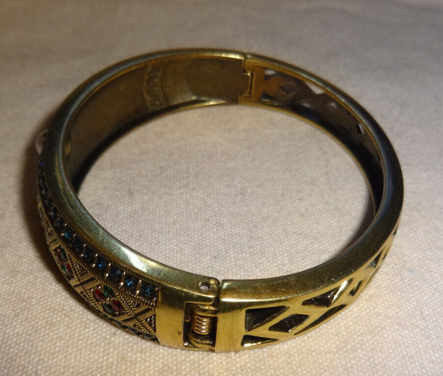 Heidi Daus Elegance Crystal Rhinestone Hinge Brac… - image 5