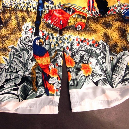 COCONUT PIER Men's (XXL) Hawaiian Aloha Button-Up Graphic Shirt Woody Corvette - Picture 5 of 5