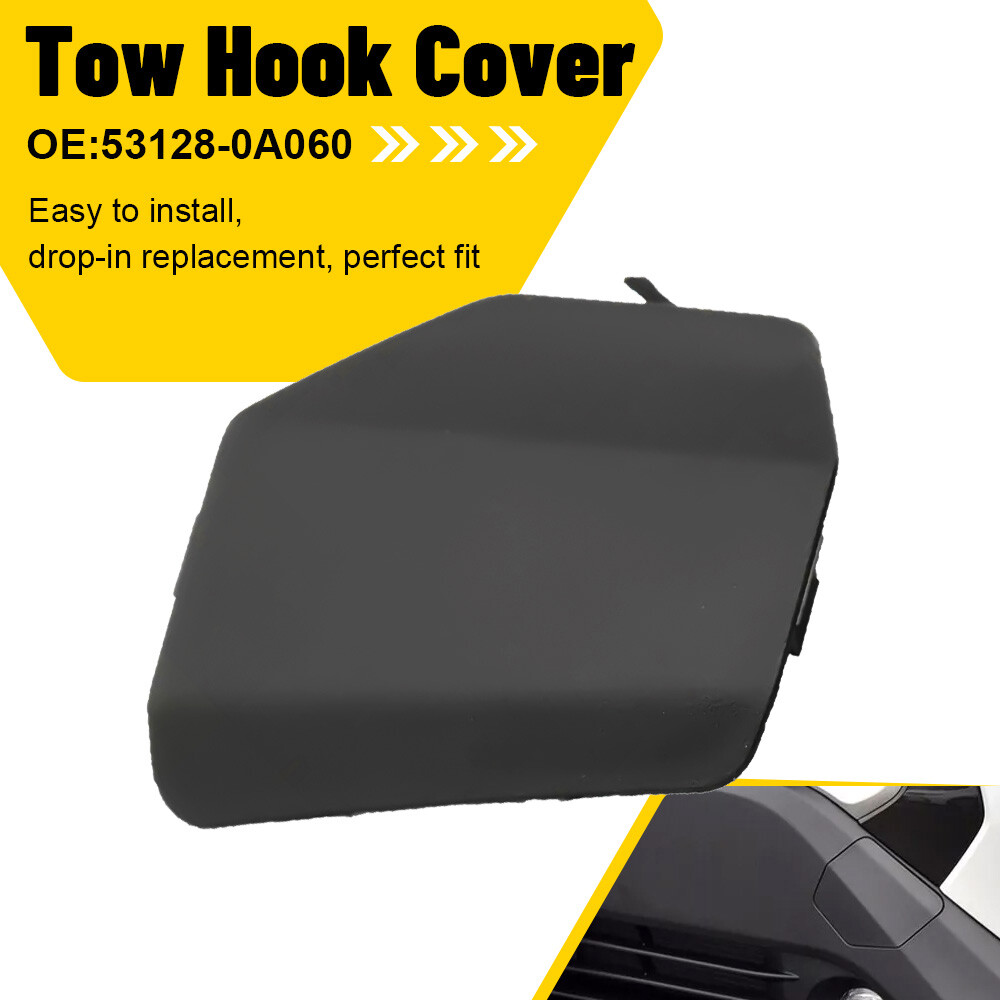 Black Front Bumper Tow Hook Cover for 2022 Toyota Corolla Cross