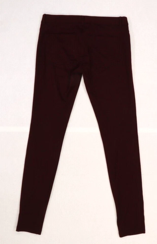 New York Company Womens Burgundy 5 Pocket Style Skinny Leggings Pants Size 4 - Image 2 of 4