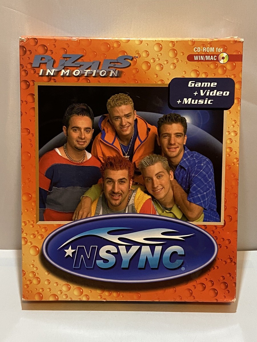 龍馬が打つ CD-ROM Win & Mac Puzzles in Motion: NSYNC (Windows/Mac, Game+Video+Music-CD-ROM-WIN