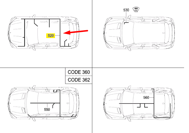 MERCEDES-BENZ GLE W166 Park Assist Cable Harness A1664405113