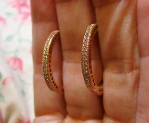 Pandora Hoop Earrings~Sparkle \u0026 Hearts 
