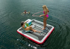 HO Hawaii Inflatable Dock Grey/Red 8Ft