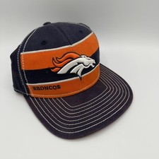 Vintage Denver Broncos Reebok NFL On Field Fitted Hat S/M Orange Navy Retro