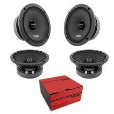 6.5" 300 Watt RMS 4-Ohm Motorcycle Midrange Speaker 2 Pair PRO-ZXI6.4BM DS18