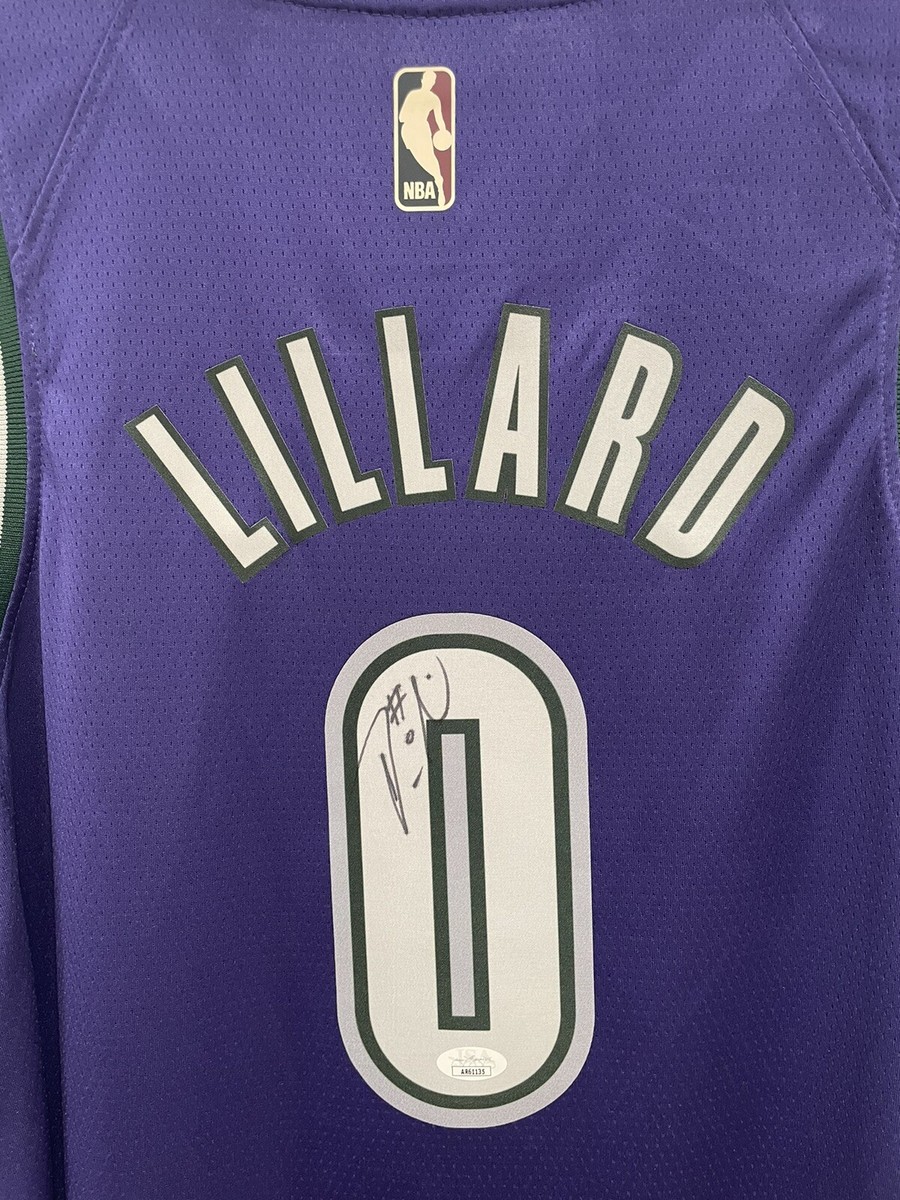 NBA サイン入りユニフォーム【Damian Lillard】 Portland Trail Blazers Damian Lillard Autographed White