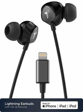 Lightning Headphones w/ MFi Apple Certified iPhone Connector Earbuds w/ Mic