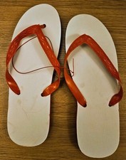 Infradito rosso vintage - nuovo, vecchio stock, taglia 5