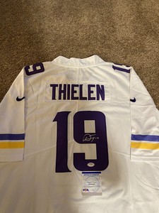 adam thielen autographed jersey