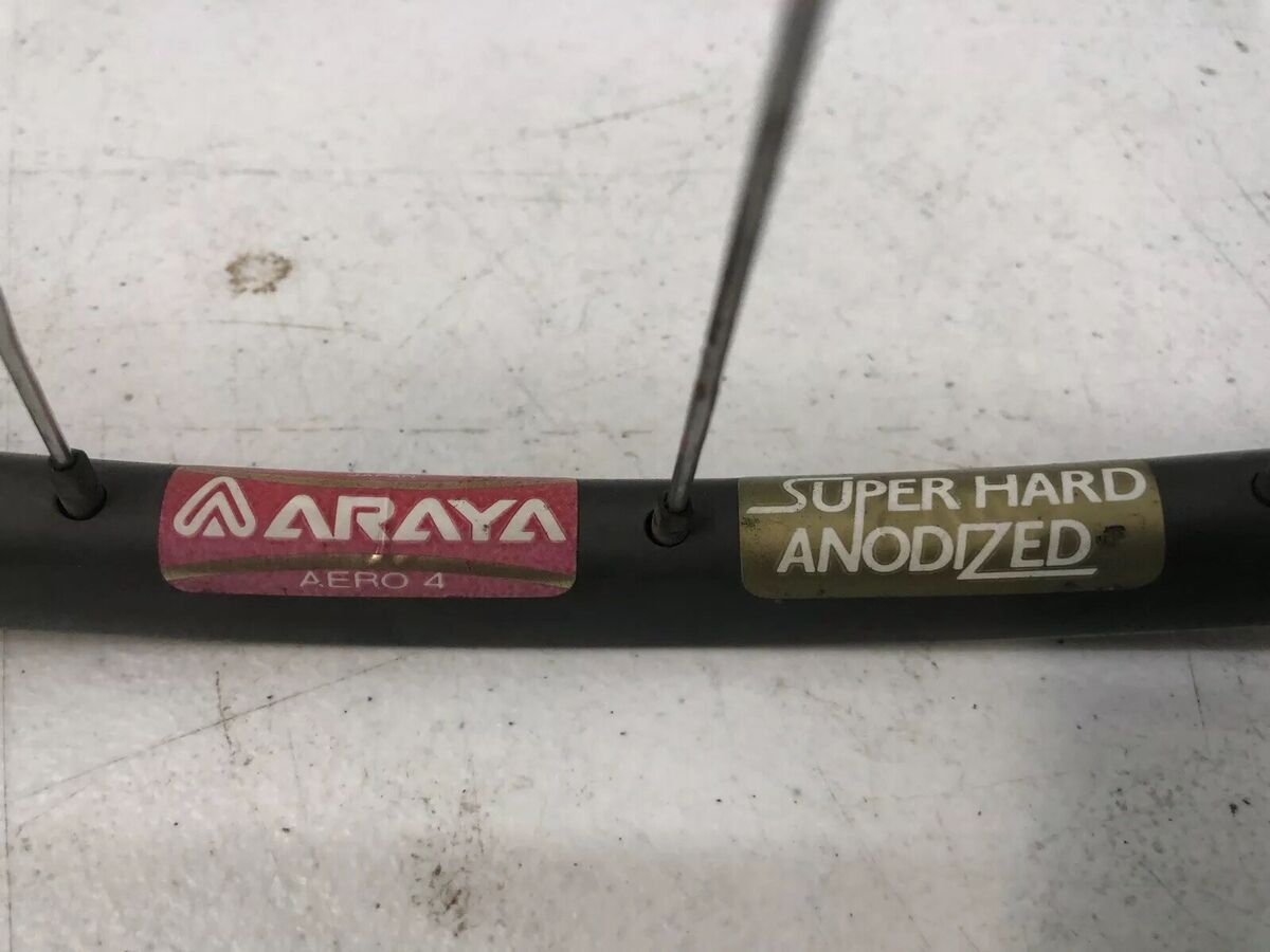 NOS 80s Araya Aero 4 32 H Tubular Rim Hugi 7 Speed 125mm hub NOS 80s Araya Aero 4 32 H Tubular Rim Hugi 7 Speed 125mm hub