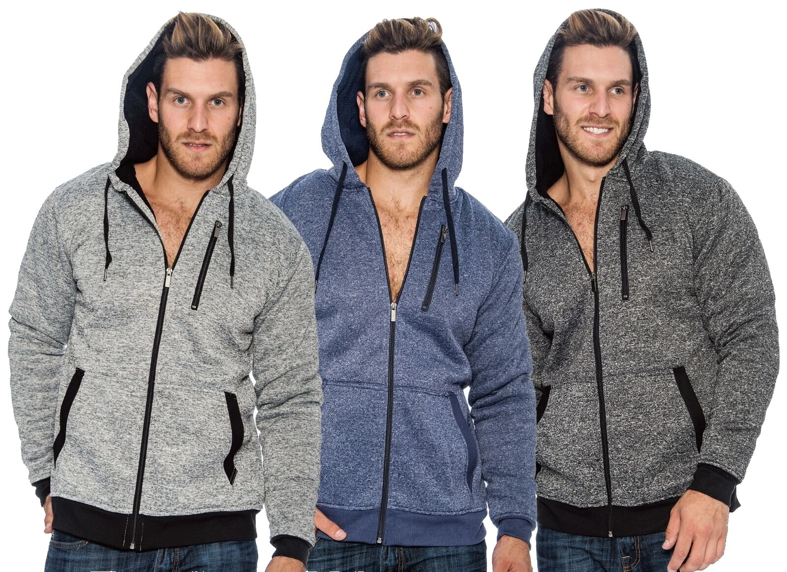 True Rock Black Regular Size Hoodies & Sweatshirts for Men