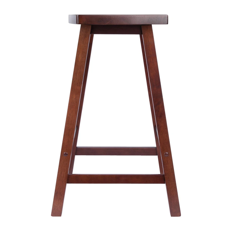 Katashi Fan Shape Counter Stool; Walnut - Image 3 of 4