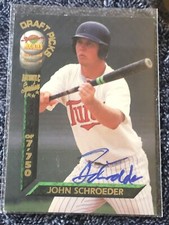 John Schroeder ON CARD AUTO 1994 Signature Rookies Draft Picks /7750