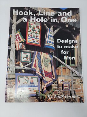 Four Corners Hook, Line, and a Hole in One Designs to Make for Men Quilt Pattern