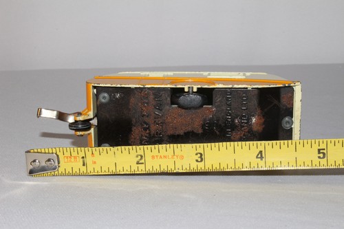 1950's Dinky # 190 Caravan Camper Trailer, Yellow & White, Original - Picture 9 of 9
