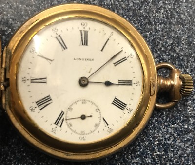 Gold Longines Grands Prix Full Hunters Case Longines Pocket Watch
