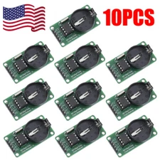 10PCS DS1302 Real Time Clock RTC Module Board Serial Fits for Arduino USA NEW