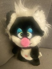 Vintage Brechner Cat Plush Black  White Kitty