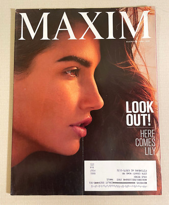 LILY ALDRIDGE Cover April 2015 MAXIM Magazine Back Issue #202 Sold Out RARE 4/15