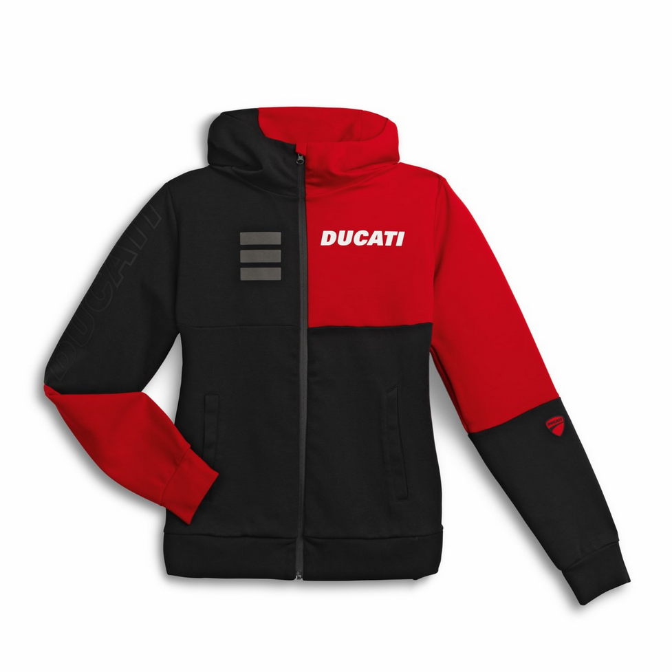 Ducati Explorer Women Sweatshirt Pullover Hoodie Black Red Lady