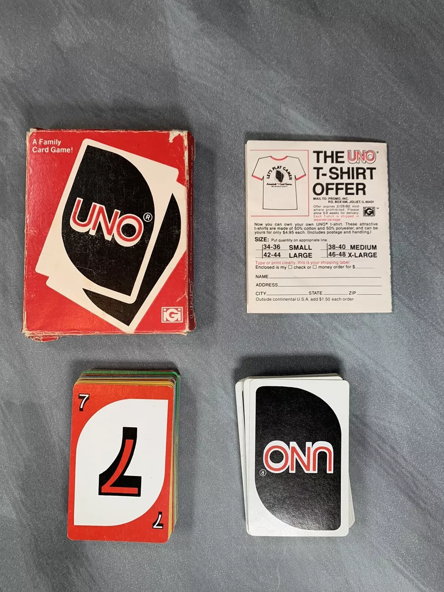 1979 UNO Card Game Complete in Original Plastic Box 