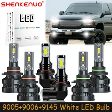 For GMC Sierra 1500HD 2500HD 3500 2003-2006 LED Headlights H/L Fog Light Bulb Z8