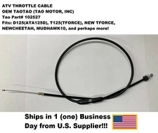 Throttle Cable 110cc 125cc TAOTAO ATV BOULDER B1 110B CHEETAH G125 ROCK 110 -OEM