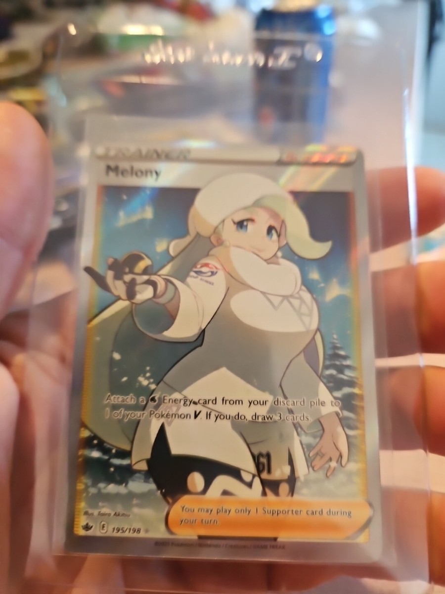 Pokemon Card Melony 195/198 Trainer Chilling Reign Near Mint