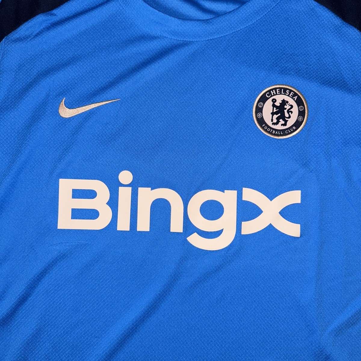 Nike Chelsea FC Dri Fit Strike Men Size Large L Slim Fit Blue