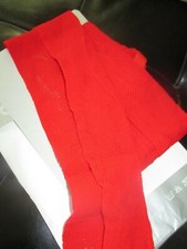 FAMA Vintage SPAGNA RED HOT Italian Made FISHNET PANTYHOSE -Size 9 -1970's