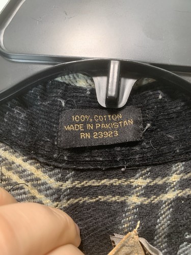 Camisa CE Schmidt Workwear Shacket XL gris a cuadros con botones 100 % algodón - Imagen 5 de 5