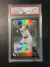2015 Bowman Chrome Draft Ke'Bryan Hayes Black Refractor Auto #18/35 PSA 10