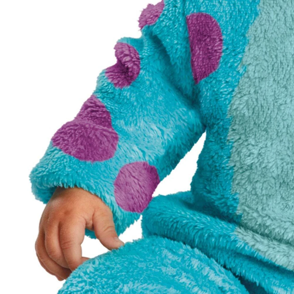 Костюм Sulley для младенцев 6-12 месяцев комбинезон хвост капюшон пинетки - Изображение 2 из 4