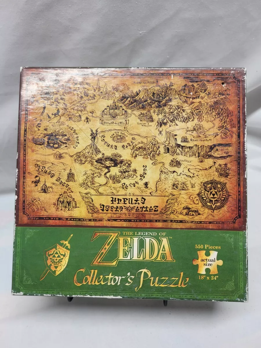 The Legend of Zelda Collector's Edition Puzzle NEW Hyrule Map 550 pcs, 18  x 24