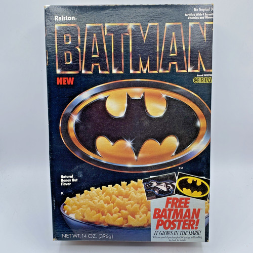 1989 Batman Returns Vintage Empty Cereal Box