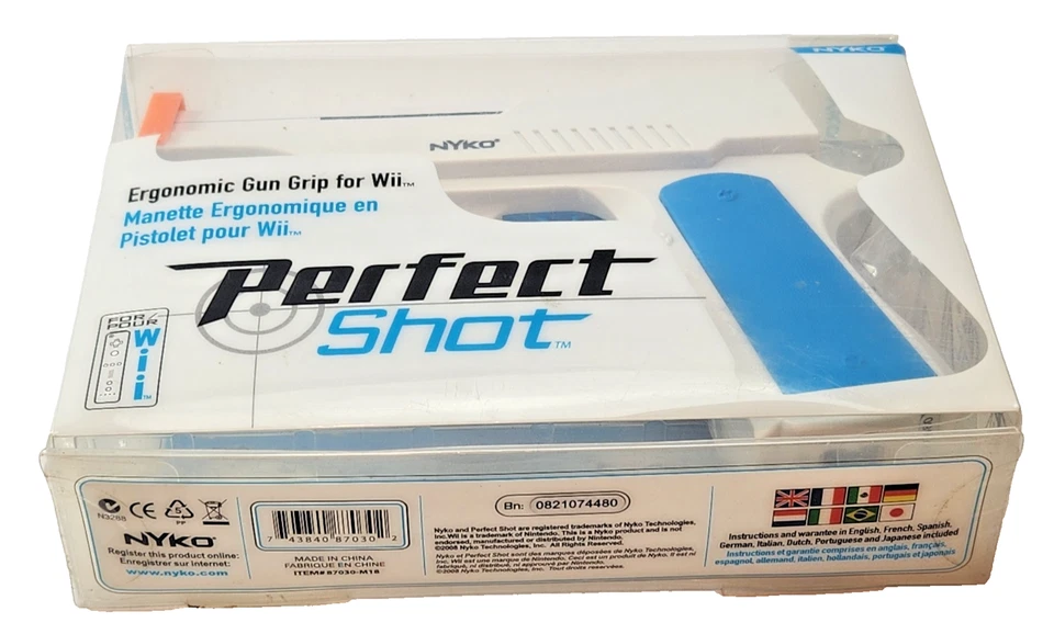 Vintage Nyko Perfect Shot Ergonomic Gun Grip For Wii Accessory New 2008 - Image 4 of 4