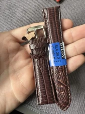 Vintage Watch Strap 20 mm Leather Nos top Quality V62