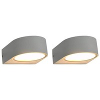 2X AußEnleuchte 11W Weiß Led Wandleuchte AußEnlampe Gartenlampe Leuchte Vidaxl