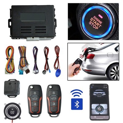 Car Keyless Entry Alarm System  Push Button Engine Remote Start & Stop