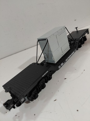 MTH 50052 calibre O modelo ferrocarril sur deprimido 6 Axl vagón plano con transformador | Condition: Used