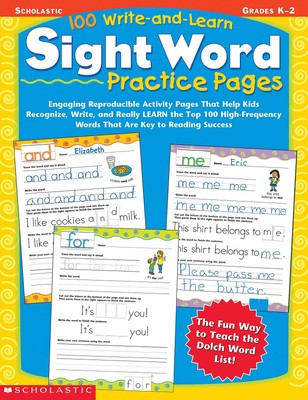 100 Write-and-Learn Sight Word Practice Pages: Engaging Reproducible Activit...