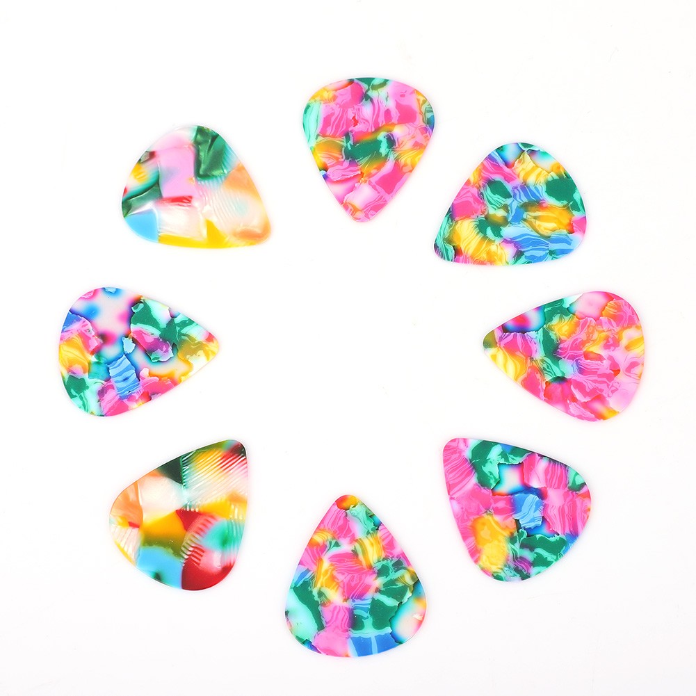 50Pcs Celluloid Guitar Picks Durable Workmanship For Folk Guitar Players For