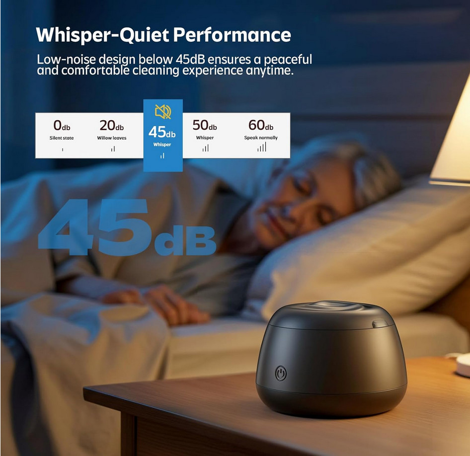 Ultrasonic Retainer Cleaner Denture and Aligner Cleaning Pod for Mouth Guards