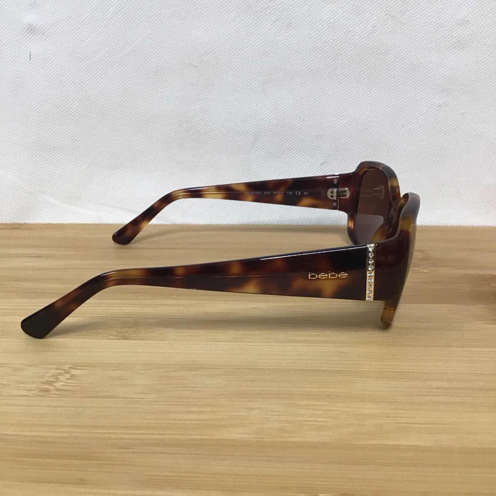 Bebe Appealing Ruby Red Turtle Shell Women’s Sung… - image 5