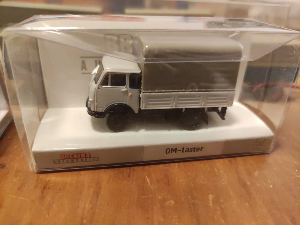 brekina 1:87 Lotto Camion Fiat Gamma Om Lupetto Mercedes Plastico Ferroviario - Immagine 3 di 4