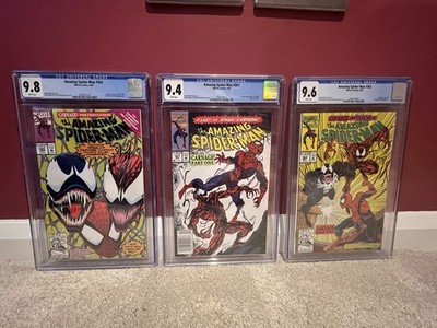 The Amazing Spider-Man #361 #362 #363 - Carnage Story Arc - 1992 Marvel Comics