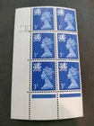GB QEII 1971 3p Ultramarine. SGW14. Cylinder number 1 no dot. MNH blk of 6. Perf