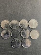 10 Ukranian 1 Hryvnia Coins - 10 x 1 UAH Ukraine Rare Uncommon