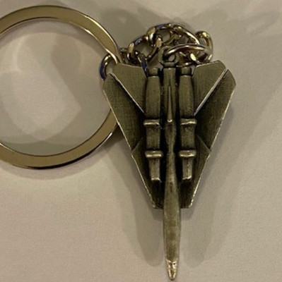 1.5'' NAVY F-14 TOMCAT METAL KEYCHAIN KEY RING